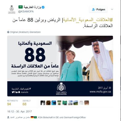 Zwischenbilanz für Frau Merkel in Saudi Arabien: Eine Farce